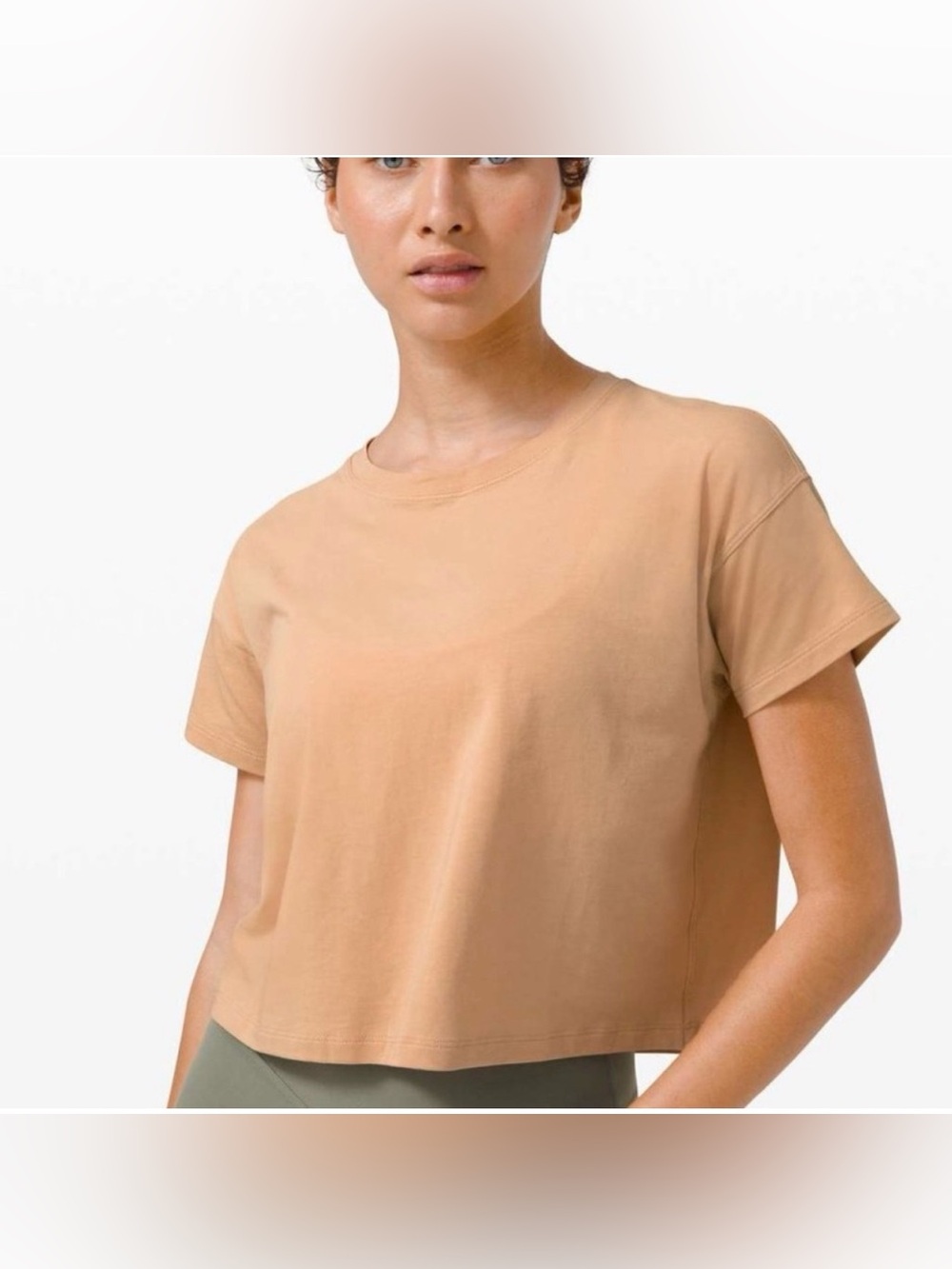 Lululemon Cates T-Shirt in Beech Wood Size 6